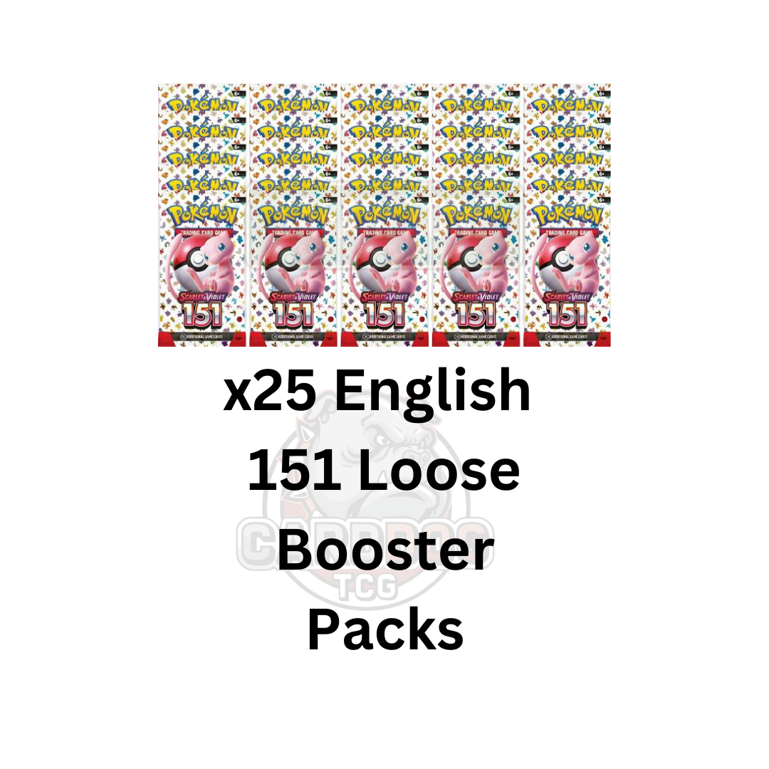 English 151 Loose Booster Packs - 25 pack bundle CardDogTCG English 151 Loose Booster Packs - 25 pack bundle CardDogTCG