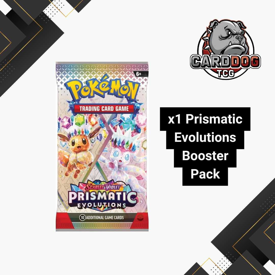 Pokemon Prismatic Evolutions Loose Booster Pack CardDogTCG Pokemon Prismatic Evolutions Loose Booster Pack CardDogTCG