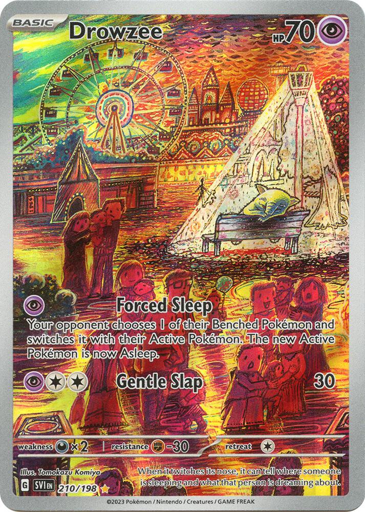 Pokemon-Scarlet-&-Violet-Base-SV01-Drowzee-210/198-IR-(NM)-carddogtcg