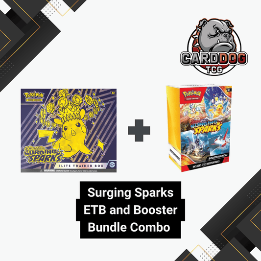 Pokemon Surging Sparks ETB and Booster Bundle Combo