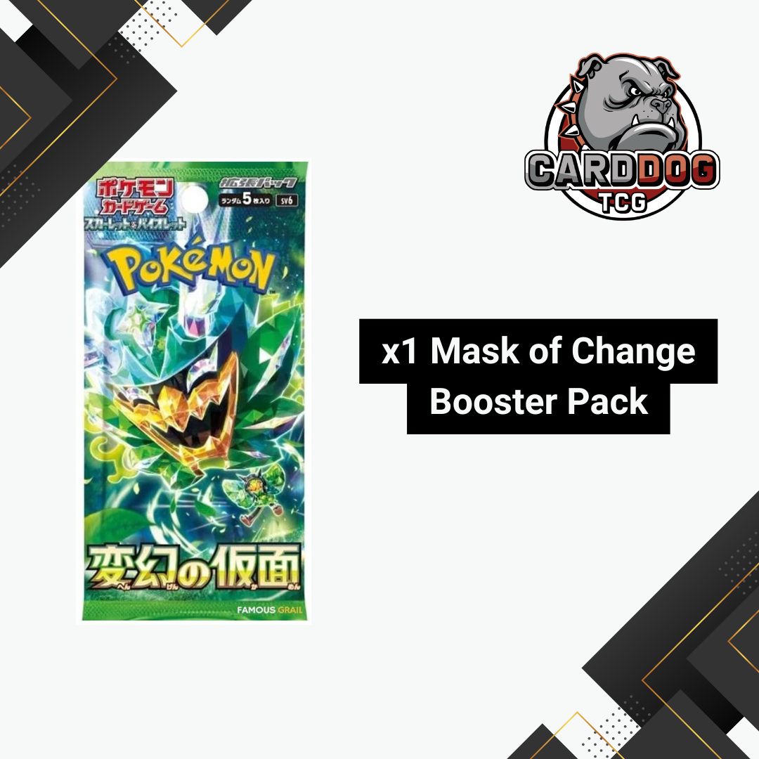 Pokemon Japanese Scarlet & Violet Mask of Change Loose Booster Pack sv CardDogTCG Pokemon Japanese Scarlet & Violet Mask of Change Loose Booster Pack sv CardDogTCG