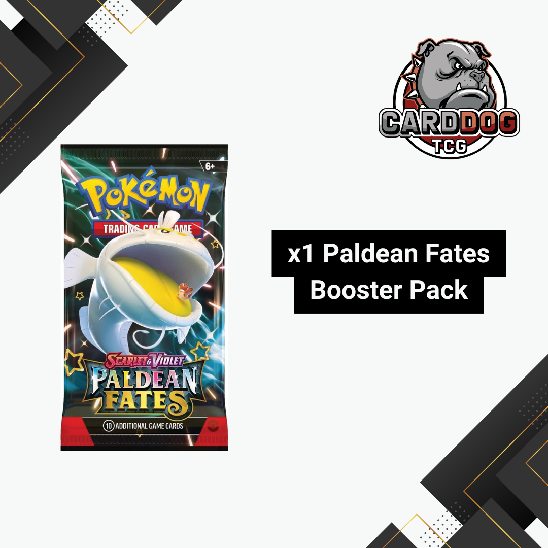 Pokemon Paldean Fates Loose Booster Pack | Scarlet & Violet CardDogTCG Pokemon Paldean Fates Loose Booster Pack | Scarlet & Violet CardDogTCG