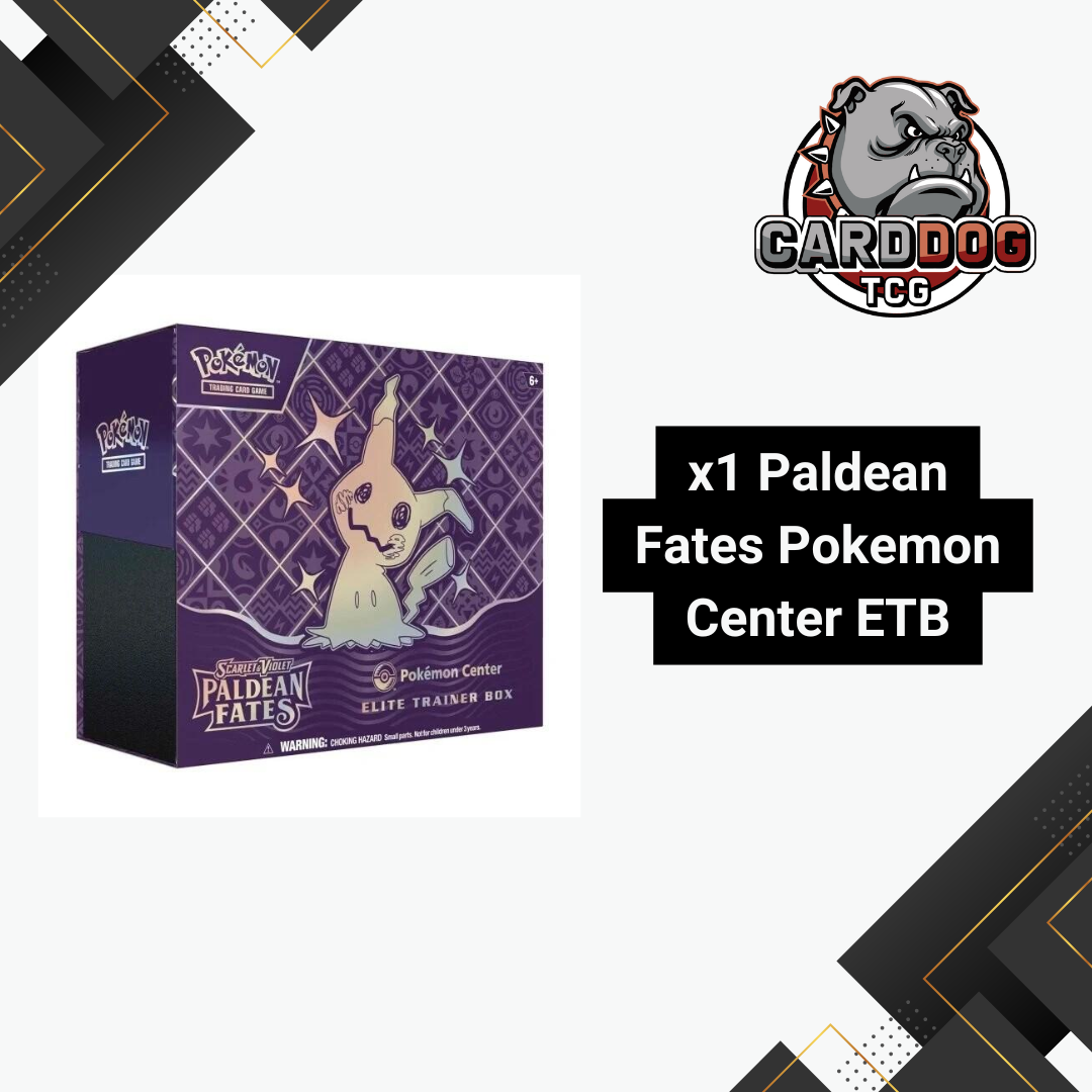pokemon trading card game paldean fates elite trainer box Pokemon Paldean Fates Pokemon Center Elite Trainer Box (ETB) – CardDogTCG