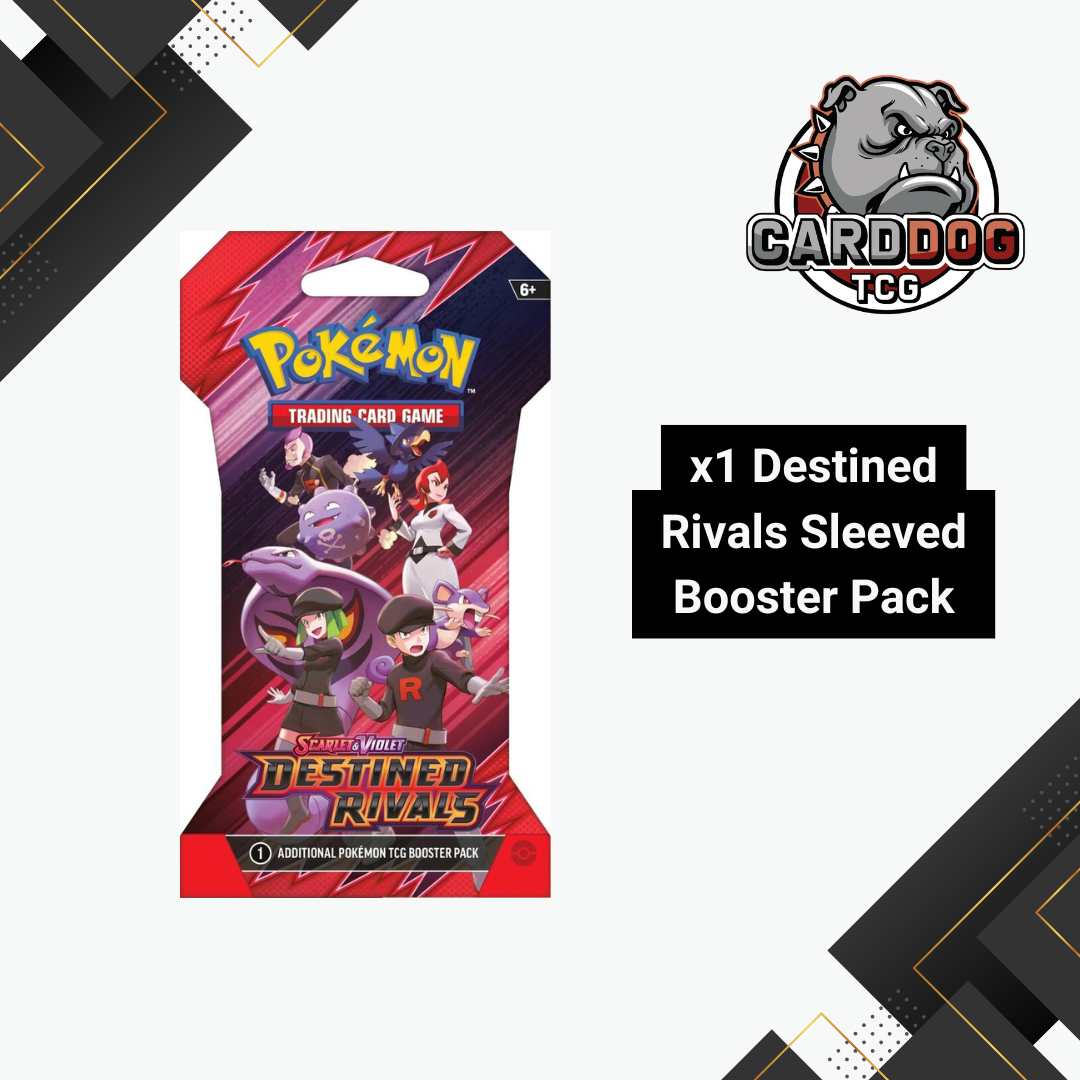 Pokemon Scarlet & Violet Destined Rivals Sleeved Booster Pack CardDogTCG Pokemon Scarlet & Violet Destined Rivals Sleeved Booster Pack CardDogTCG
