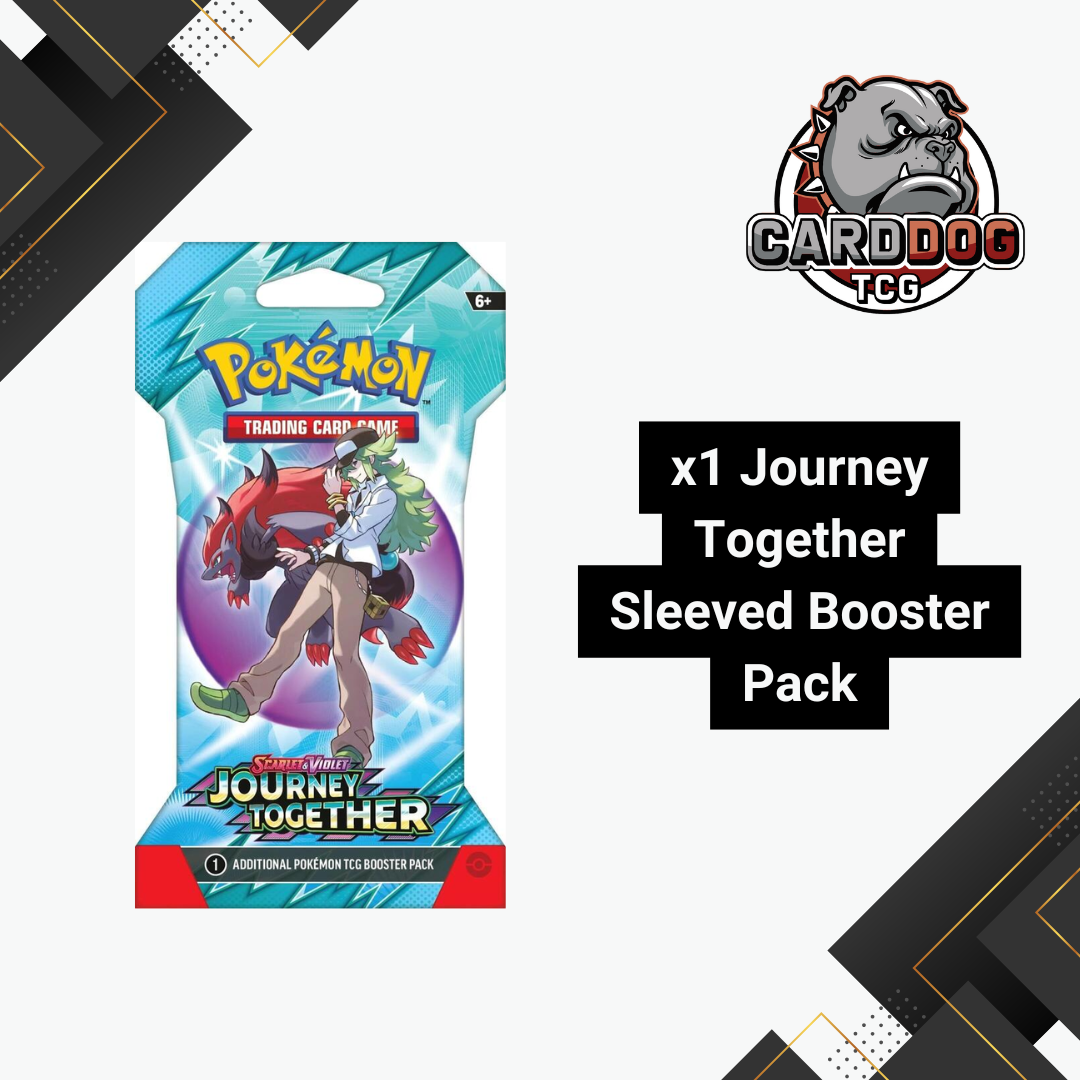 Pokemon Journey Together Sleeved Booster Pack | Scarlet & Violet CardDogTCG Pokemon Journey Together Sleeved Booster Pack | Scarlet & Violet CardDogTCG