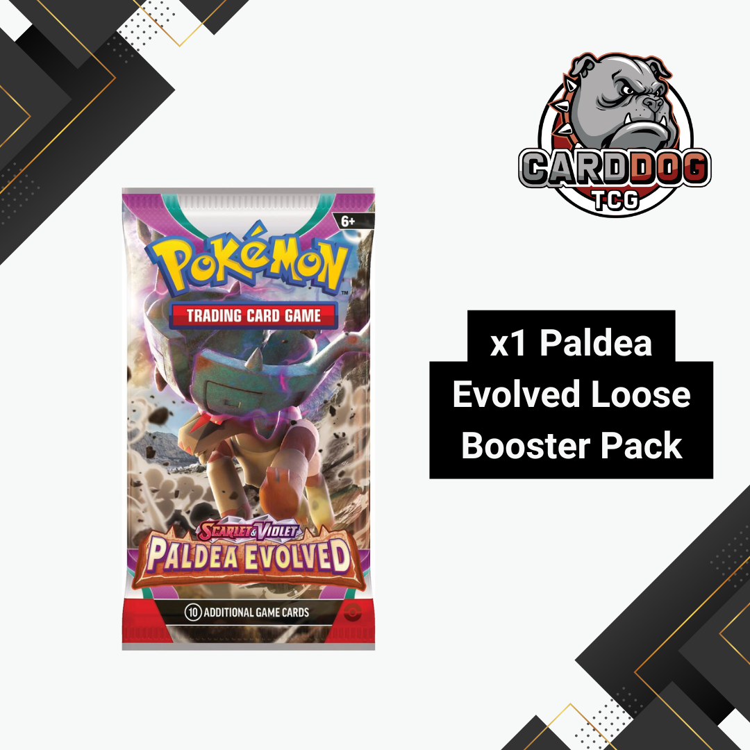 Pokemon Paldea Evolved Loose Booster Pack | Scarlet & Violet CardDogTCG Pokemon Paldea Evolved Loose Booster Pack | Scarlet & Violet CardDogTCG