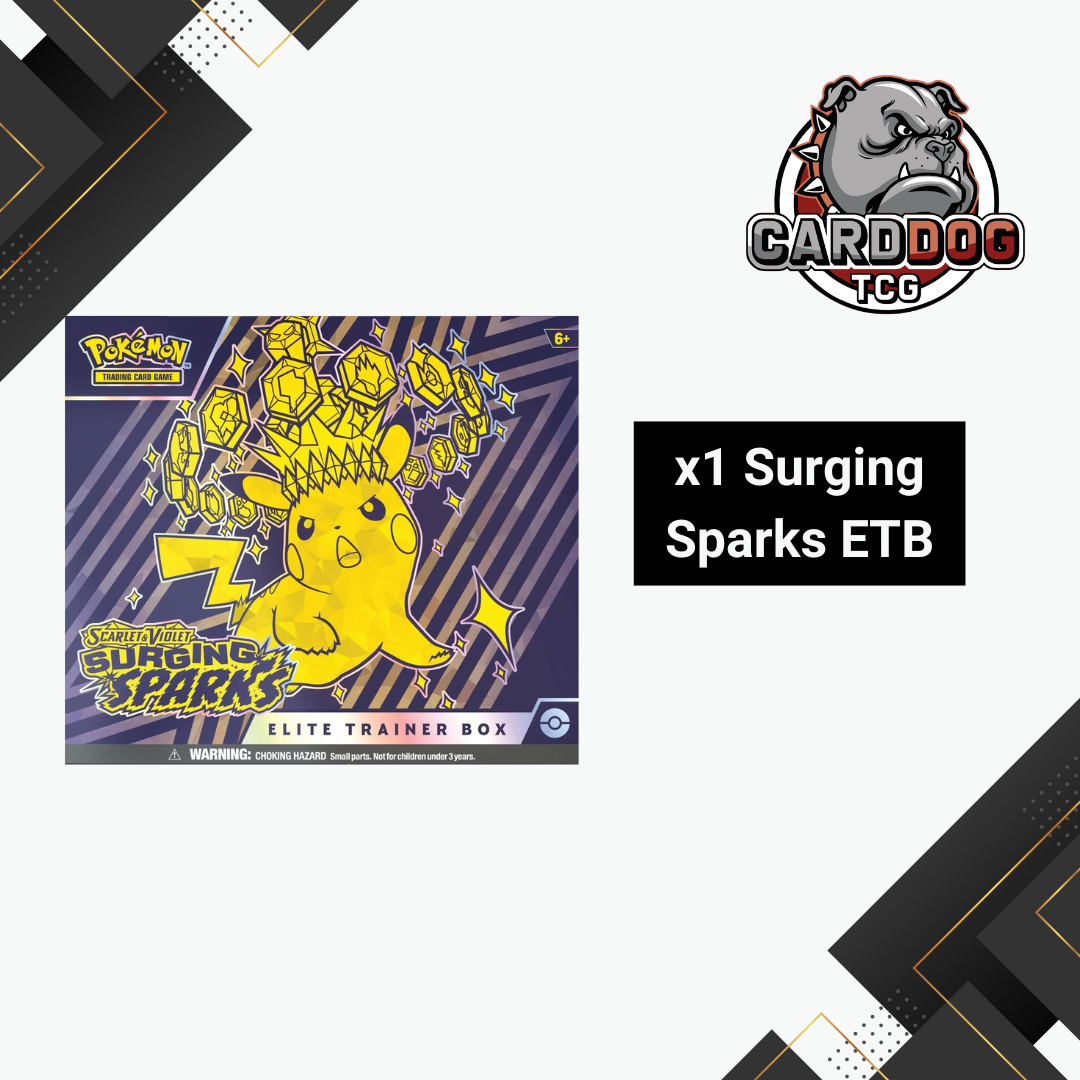 pokemon cards surging sparks elite trainer box Pokemon Scarlet Violet Surging Sparks Elite Trainer Box (ETB) – CardDogTCG