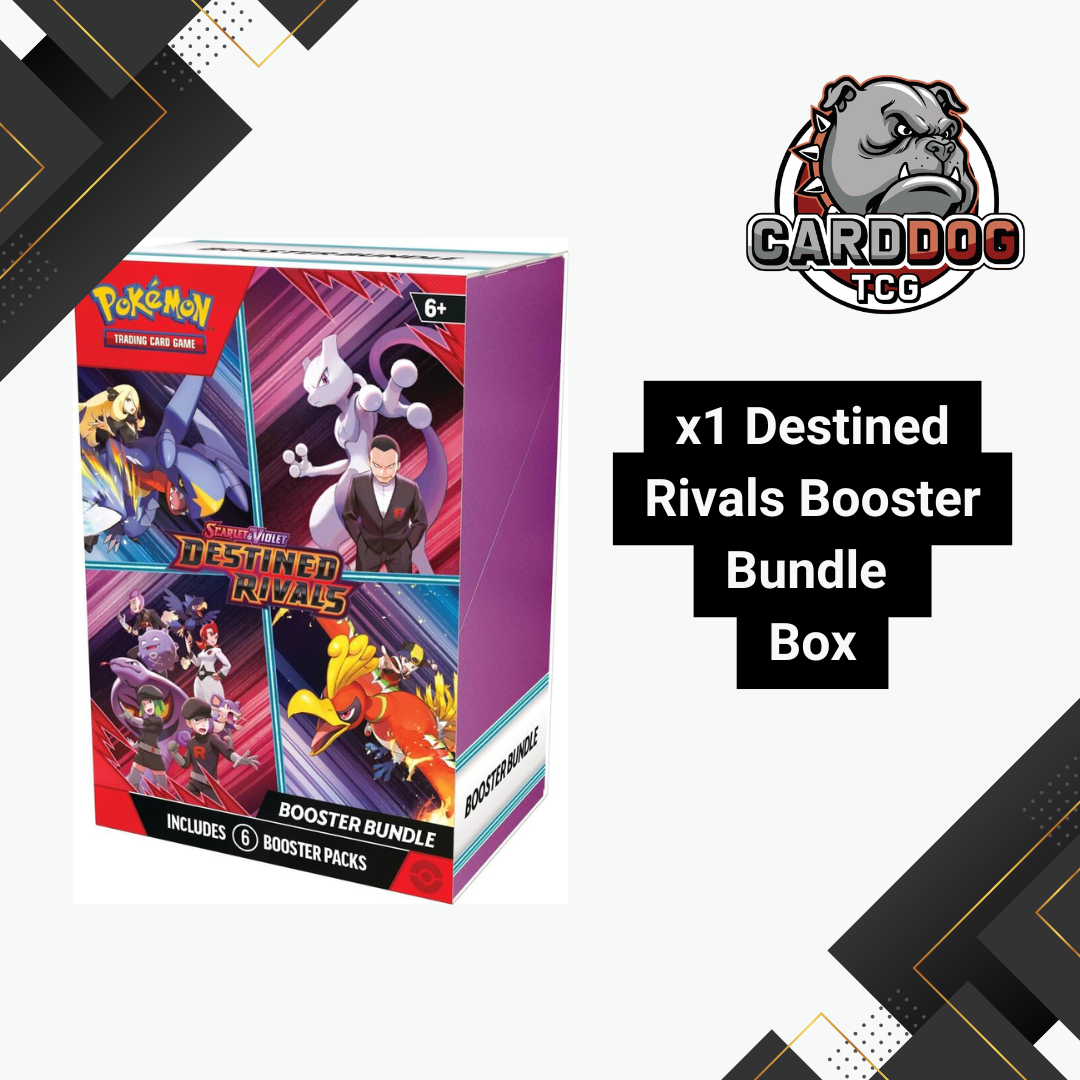 Pokemon TCG Destined Rivals Booster Bundle Box - 6 Packs CardDogTCG Pokemon TCG Destined Rivals Booster Bundle Box - 6 Packs CardDogTCG