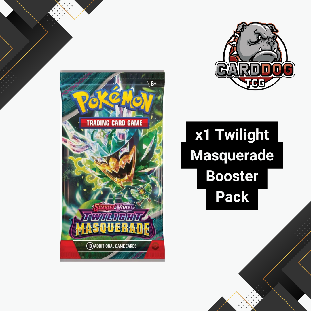 Pokemon Twilight Masquerade Loose Booster Pack CardDogTCG Pokemon Twilight Masquerade Loose Booster Pack CardDogTCG