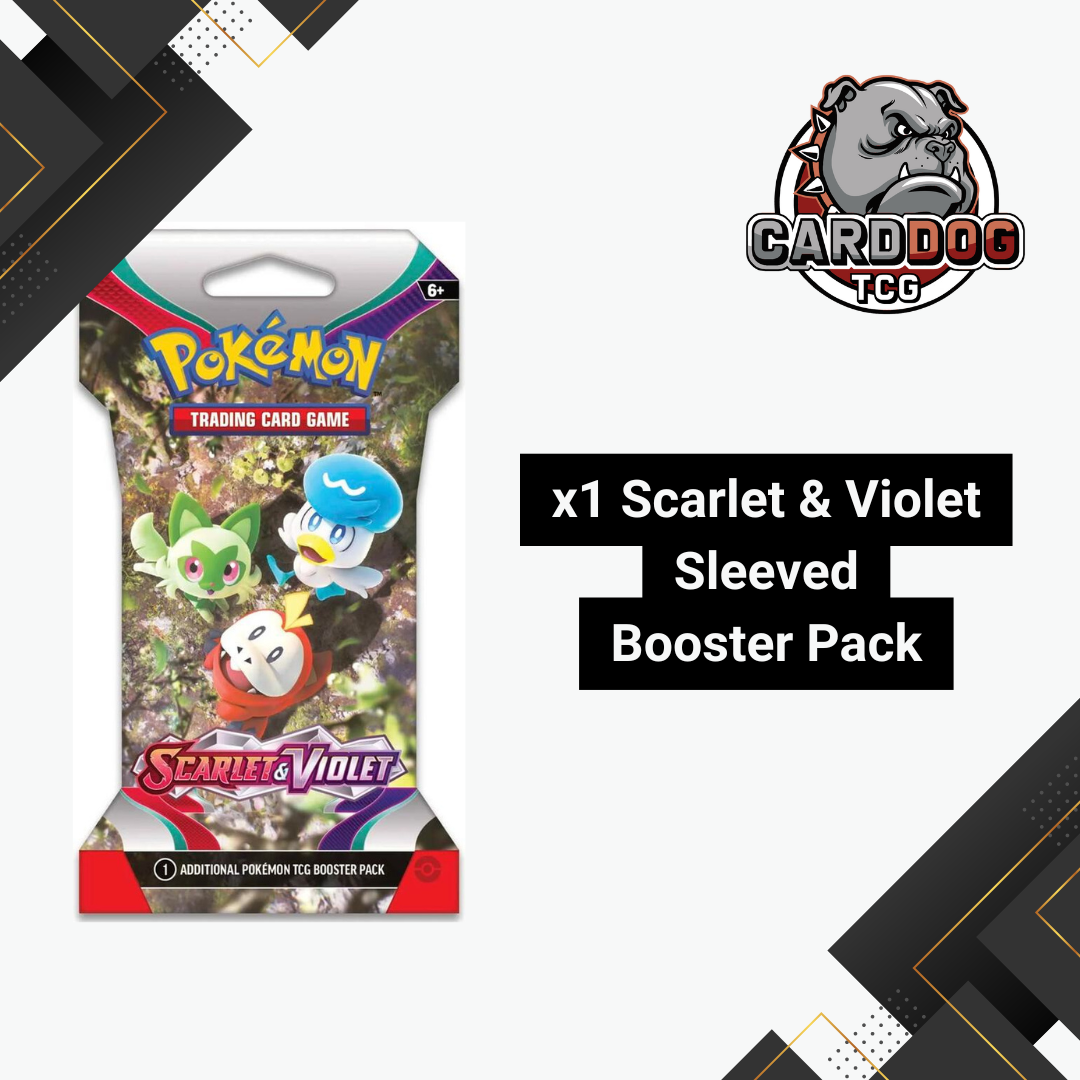 Pokemon Scarlet & Violet Sleeved Booster Pack | Scarlet & Violet CardDogTCG Pokemon Scarlet & Violet Sleeved Booster Pack | Scarlet & Violet CardDogTCG