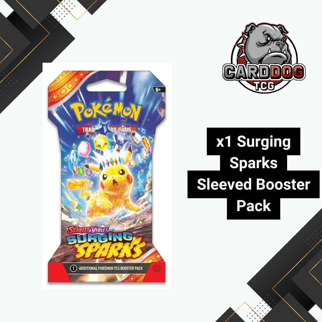 Pokemon Surging Sparks Sleeved Booster Pack | Scarlet & Violet CardDogTCG Pokemon Surging Sparks Sleeved Booster Pack | Scarlet & Violet CardDogTCG