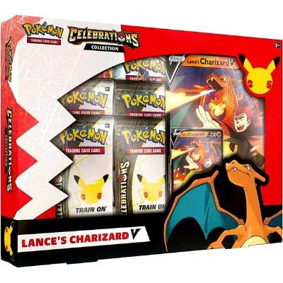 Lance's Charizard V foil promo card from the Pokémon TCG: Celebrations Collection