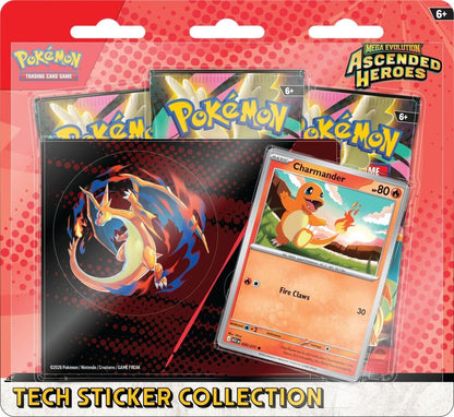 Pokemon TCG Mega Evolution Ascended Heroes Tech Sticker 2 Pack