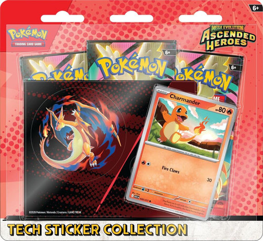 Pokemon TCG Mega Evolution Ascended Heroes Tech Sticker 2 Pack