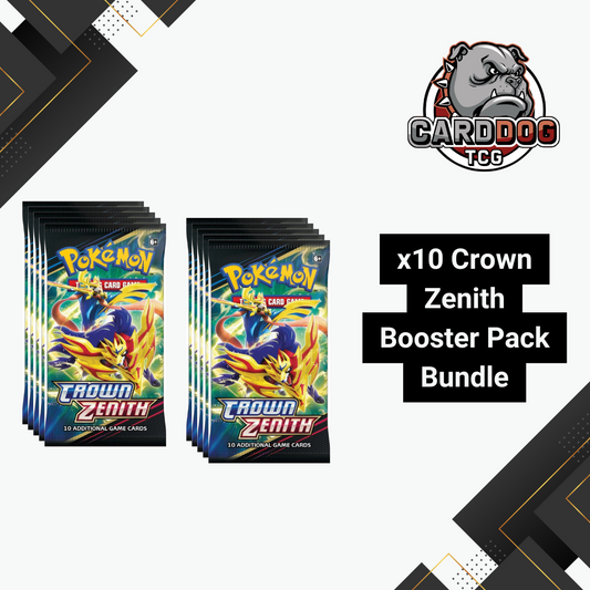 Pokemon Crown Zenith Loose Booster Pack - 10 Pack Lot