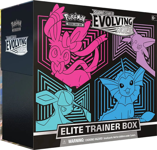 Sword & Shield Evolving Skies Elite Trainer Box - ETB [Glaceon/Vaporeon/Sylveon/Espeon]