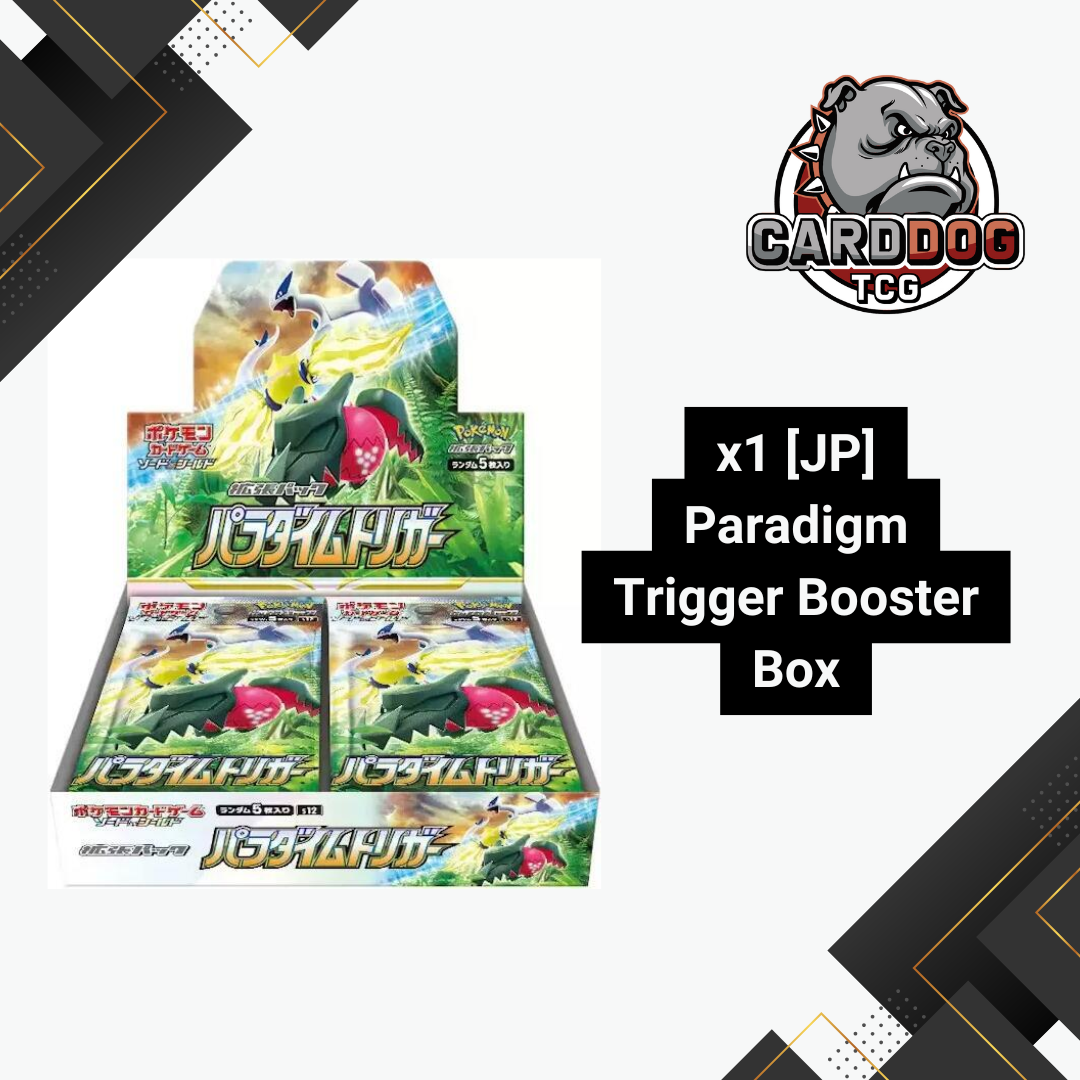 paradigm trigger japanese booster box Pokemon: S12  Double Sleeved the original labels are in Japanese Pokemon Card Paradigm Trigger booster
