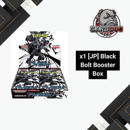 scarlet and violet booster box japanese Pokemon Scarlet & Violet Black Bolt Booster Box JAPANESE SV11B with Sh – CardDogTCG