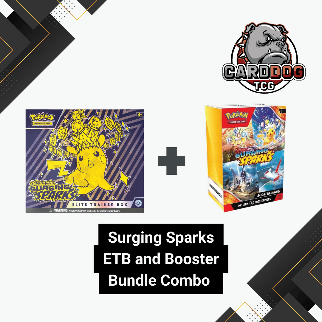 Pokemon Surging Sparks ETB and Booster Bundle Combo