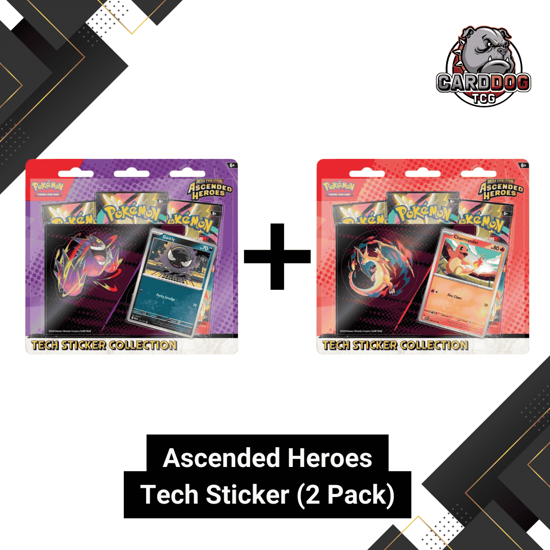 Mega Evolution Tech Sticker Collection Pokemon TCG Mega Evolution Ascended Heroes Tech Sticker 2 Pack – CardDogTCG