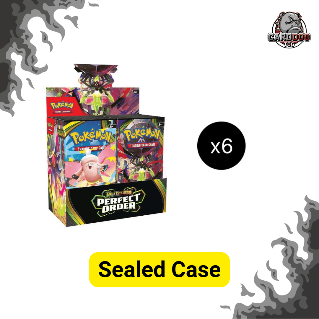 Pokemon TCG Mega Evolution Perfect Order Booster Box Sealed Case (x6 Booster Boxes)