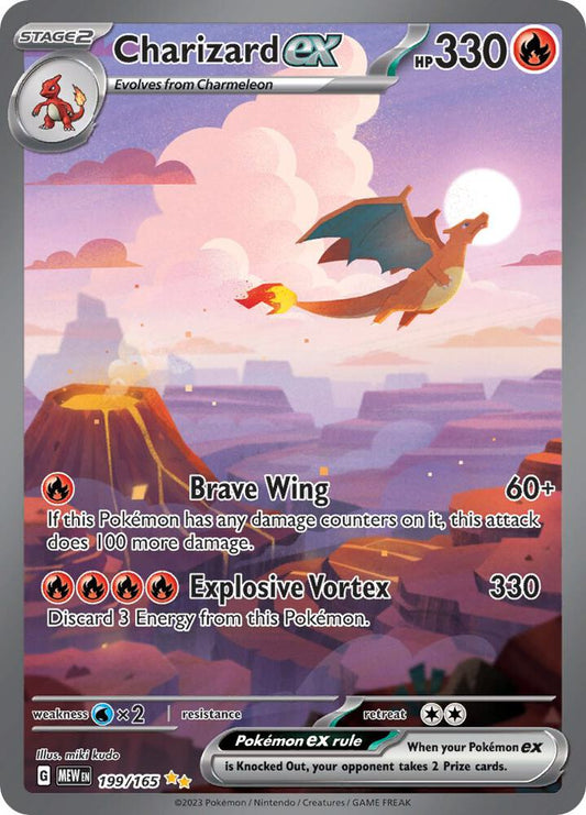 Pokemon 151 Charizard ex 199/165 (LP)