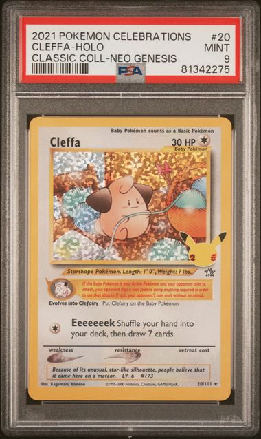 CLEFFA CELEBRATIONS CLASSIC COLLECTION 20/111 PSA 9