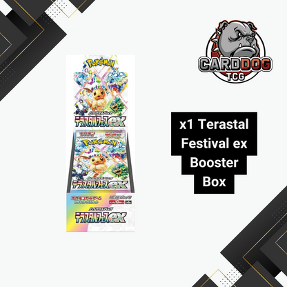 Pokemon Terastal Festival sv8a Japanese Booster Box (with Shrink) CardDogTCG Pokemon Terastal Festival sv8a Japanese Booster Box (with Shrink) CardDogTCG