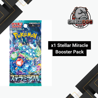 Pokemon Japanese Scarlet & Violet Stellar Miracle Loose Booster Pack s CardDogTCG Pokemon Japanese Scarlet & Violet Stellar Miracle Loose Booster Pack s CardDogTCG