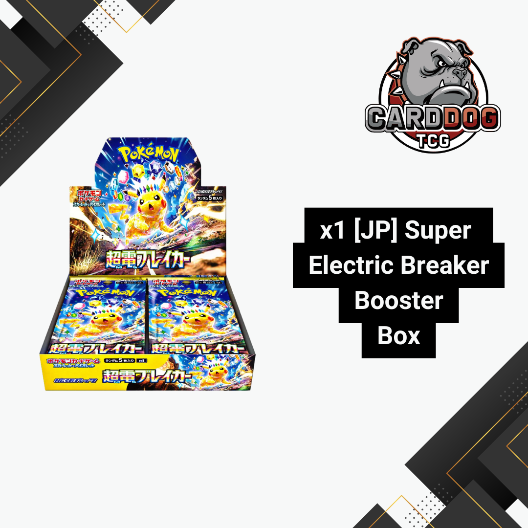 electric booster box Pokemon Super Electric Breaker Japanese sv8 Booster Box with Shrink – CardDogTCG