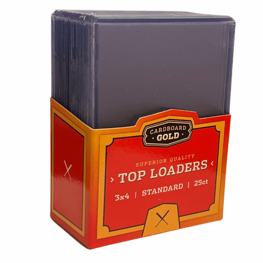 Cardboard Gold 3x4 Top Loaders 25ct - Standard Size Cards