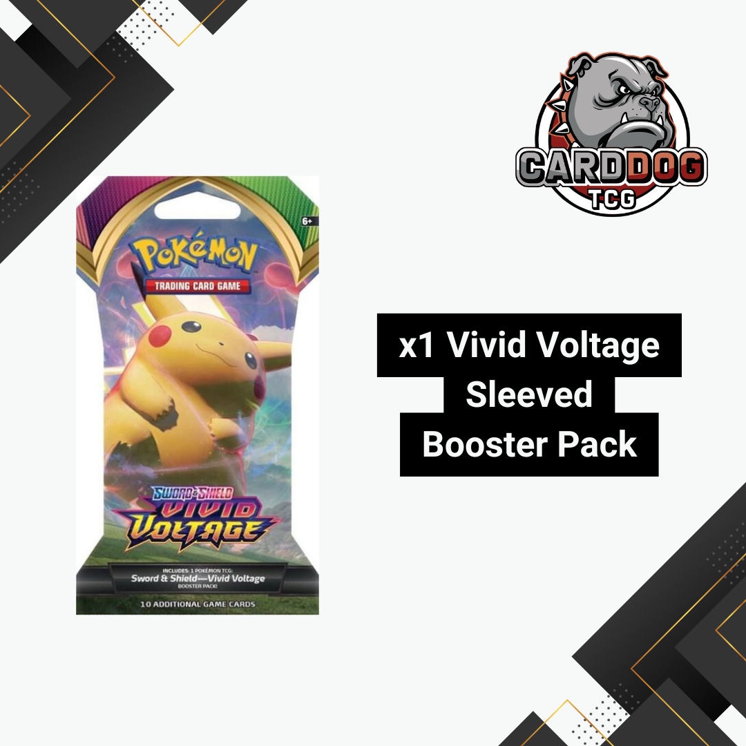 Vivid Voltage Sleeved Booster Pack | Sword & Shield CardDogTCG Vivid Voltage Sleeved Booster Pack | Sword & Shield CardDogTCG