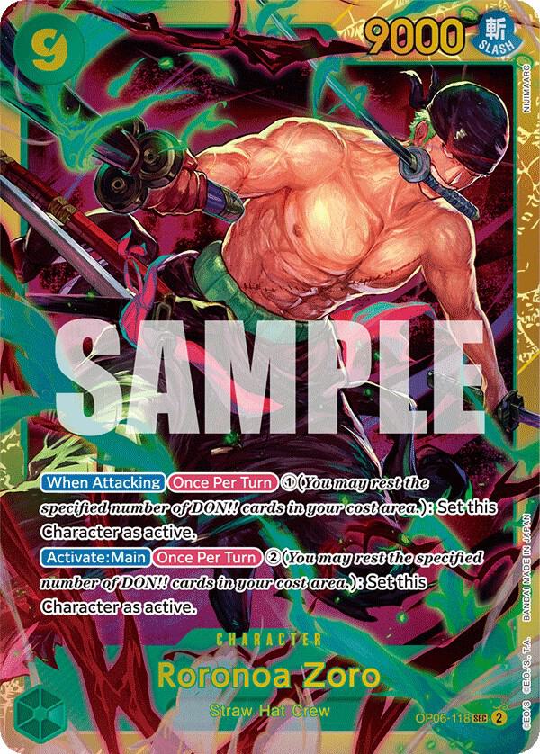 One Piece Roronoa Zoro OP06-118 (NM)